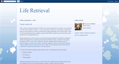Desktop Screenshot of liferetrieval.blogspot.com