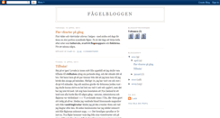 Desktop Screenshot of fagelbloggen.blogspot.com