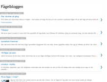 Tablet Screenshot of fagelbloggen.blogspot.com