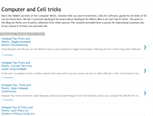 Tablet Screenshot of computerandcelltrics.blogspot.com