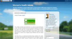 Desktop Screenshot of health-issues-women.blogspot.com