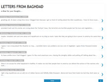 Tablet Screenshot of lettersfrombaghdad.blogspot.com