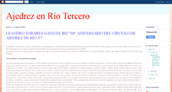 Desktop Screenshot of ajedrezenriotercero.blogspot.com