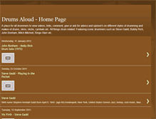 Tablet Screenshot of drumingblog.blogspot.com