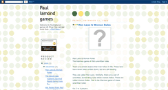 Desktop Screenshot of paullamondgames.blogspot.com