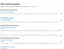 Tablet Screenshot of paullamondgames.blogspot.com