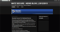 Desktop Screenshot of matzsecurenews.blogspot.com