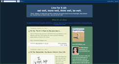 Desktop Screenshot of liveforitall.blogspot.com