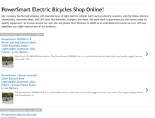 Tablet Screenshot of ebike-scooter.blogspot.com