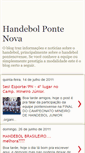 Mobile Screenshot of handebolpontenova.blogspot.com