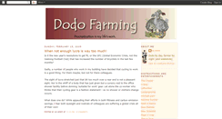 Desktop Screenshot of dodofarming.blogspot.com