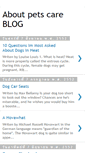 Mobile Screenshot of aboutpetscare.blogspot.com