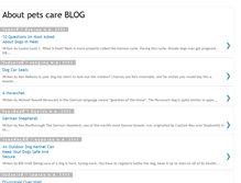 Tablet Screenshot of aboutpetscare.blogspot.com