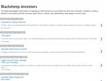 Tablet Screenshot of blacksheepancestors.blogspot.com