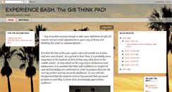 Desktop Screenshot of experiencebash.blogspot.com