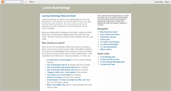 Desktop Screenshot of leavescientology.blogspot.com