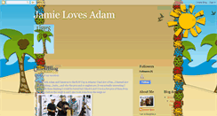 Desktop Screenshot of jaimelovesadam.blogspot.com