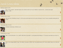 Tablet Screenshot of jaimelovesadam.blogspot.com