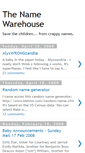 Mobile Screenshot of namewarehouse.blogspot.com