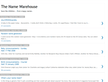 Tablet Screenshot of namewarehouse.blogspot.com