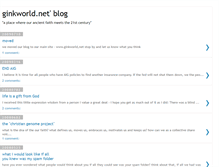Tablet Screenshot of ginkworld.blogspot.com