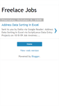Mobile Screenshot of freelance-jobs-list.blogspot.com