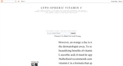 Desktop Screenshot of lypo-spheric-vitamin-c.blogspot.com