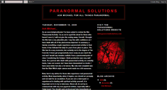 Desktop Screenshot of paranormalsolutions.blogspot.com