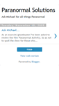 Mobile Screenshot of paranormalsolutions.blogspot.com
