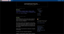 Desktop Screenshot of interpenetrate.blogspot.com