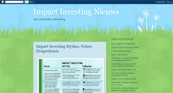 Desktop Screenshot of impactinvestingnews.blogspot.com