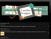 Tablet Screenshot of canadianscrappers.blogspot.com