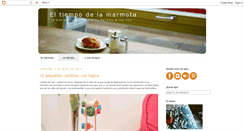 Desktop Screenshot of eltiempodelamarmota.blogspot.com