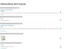 Tablet Screenshot of melancolicossemcuecas.blogspot.com