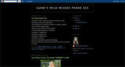 Desktop Screenshot of candiswildwickedphonesex.blogspot.com