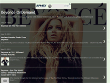 Tablet Screenshot of beyonceondemand.blogspot.com