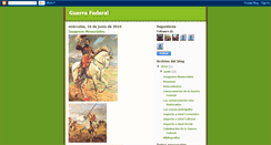 Desktop Screenshot of guerrafederal1859-1863.blogspot.com