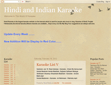 Tablet Screenshot of hindi-karaoke4u.blogspot.com