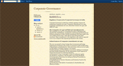 Desktop Screenshot of corporategovernance-india.blogspot.com