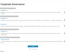 Tablet Screenshot of corporategovernance-india.blogspot.com