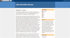 Desktop Screenshot of ldsinfertilitydiaries.blogspot.com