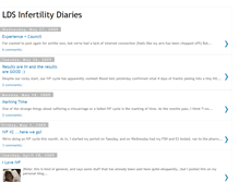 Tablet Screenshot of ldsinfertilitydiaries.blogspot.com