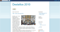 Desktop Screenshot of destellos2010.blogspot.com