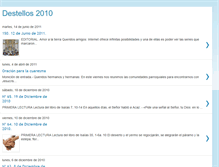 Tablet Screenshot of destellos2010.blogspot.com