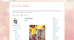 Desktop Screenshot of loveforcolor.blogspot.com