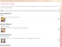 Tablet Screenshot of loveforcolor.blogspot.com