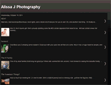 Tablet Screenshot of alissajphotography.blogspot.com