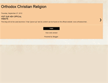 Tablet Screenshot of orthodoxchristianreligion.blogspot.com