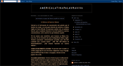 Desktop Screenshot of americalatinapalavraviva.blogspot.com