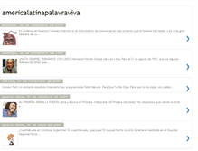 Tablet Screenshot of americalatinapalavraviva.blogspot.com